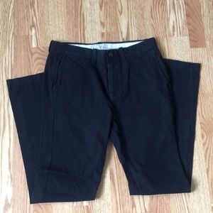 Navy Twill Slim Chinos